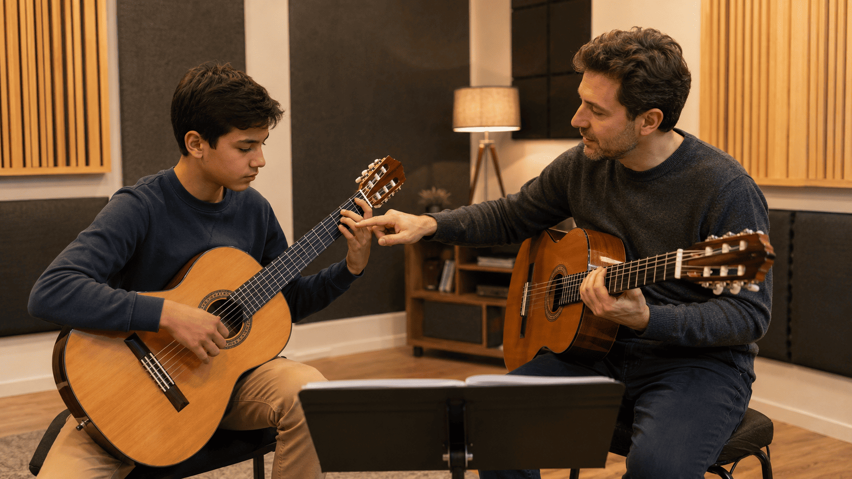 Private guitar lessons in English for teenagers in Istanbul