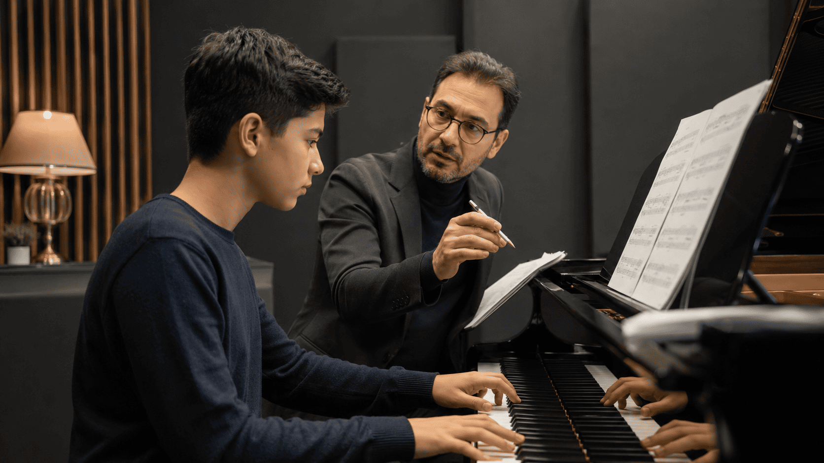Individual piano exam preparation lesson at Nüans Müzik in Istanbul