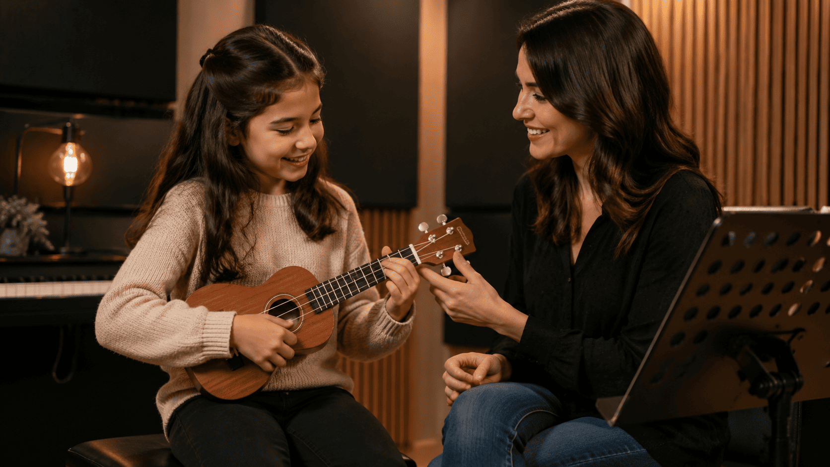 Private ukulele lessons in English for children in Istanbul